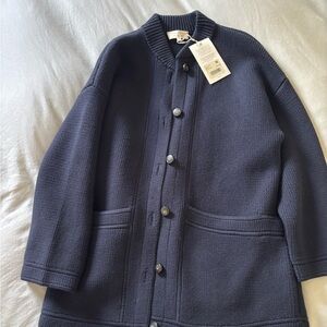Sezane Noely Cardigan Navy Small